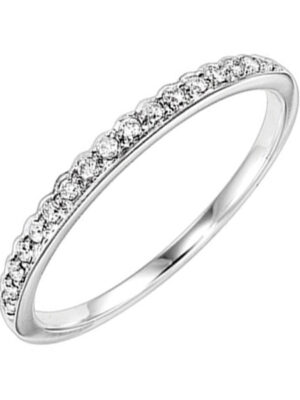 14KT WHITE GOLD DIAMOND(1/8CTW) RING