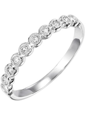 14KT WHITE GOLD DIAMOND(1/8CTW) RING