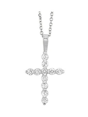 14KT WHITE GOLD DIAMOND (1/10 CTW) PENDANT