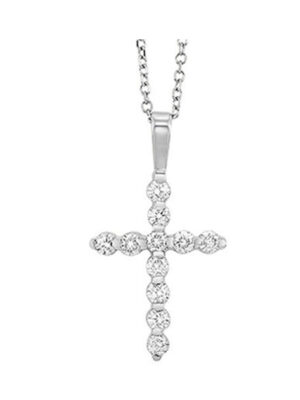 14KT WHITE GOLD DIAMOND (1/5CTW) PENDANT