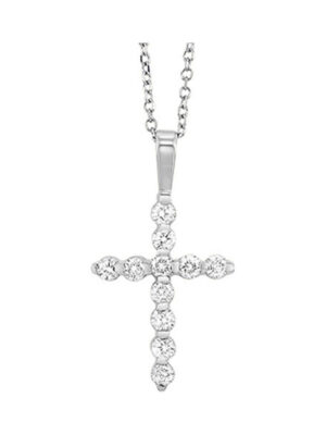 14KT WHITE GOLD DIAMOND (1/4CTW) PENDANT