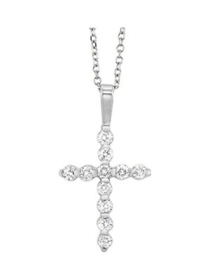 14KT WHITE GOLD DIAMOND (1/3CTW) PENDANT