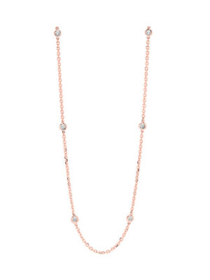 14KT ROSE GOLD DIAMOND (1/2CTW) NECKLACE