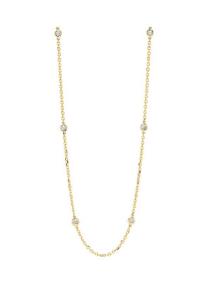 14KT YELLOW GOLD DIAMOND (3/4CTW) NECKLACE