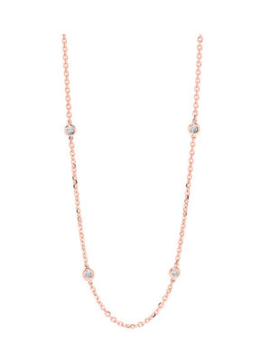 14KT ROSE GOLD DIAMOND (1 1/2CTW) NECKLACE