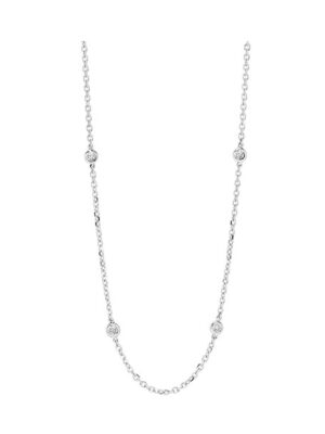 14KT WHITE GOLD DIAMOND (1 1/2CTW) NECKLACE