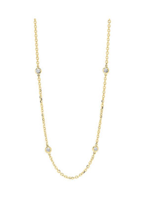 14KT YELLOW GOLD DIAMOND (1 1/2CTW) NECKLACE
