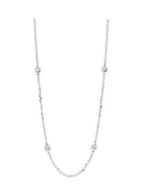 14KT WHITE GOLD DIAMOND (2CTW) NECKLACE