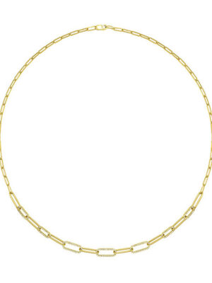 14KT YELLOW GOLD DIAMOND (1/2CTW) NECKLACE