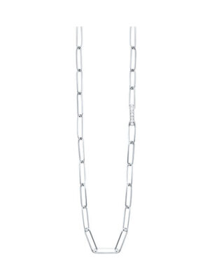 SILVER DIAMOND (1/10 CTW) NECKLACE