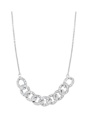 10KT WHITE GOLD DIAMOND (5/8CTW) NECKLACE