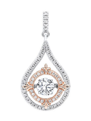 SILVER CUBIC ZIRCONIA (1/20 CTW) PENDANT