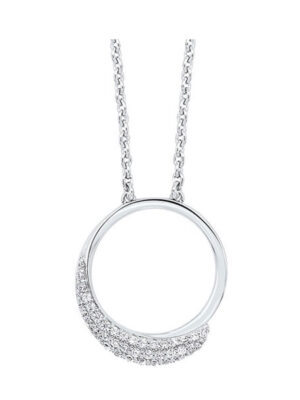 SILVER CUBIC ZIRCONIA  PENDANT