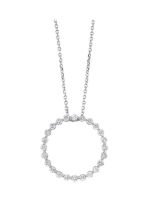14KT WHITE GOLD DIAMOND (1/2CTW) PENDANT