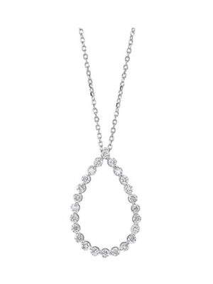 14KT WHITE GOLD DIAMOND (1/2CTW) PENDANT