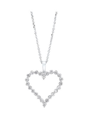 14KT WHITE GOLD DIAMOND (1/2CTW) PENDANT