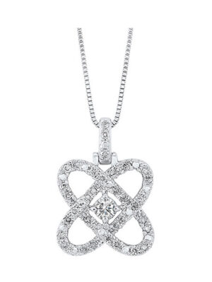 SILVER DIAMOND (1/4CTW) PENDANT