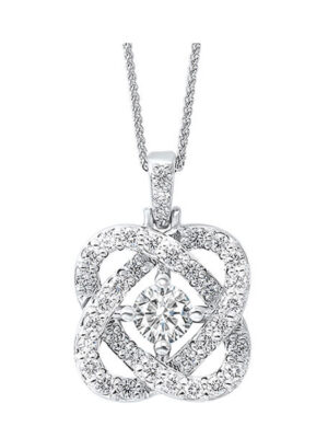 14KT WHITE GOLD DIAMOND (1CTW) PENDANT