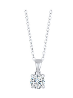 14KT WHITE GOLD DIAMOND (1/4CTW) PENDANT