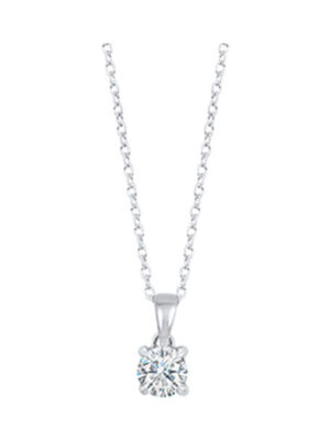 14KT WHITE GOLD DIAMOND (1/2CTW) PENDANT