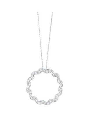 14KT WHITE GOLD DIAMOND (1 CTW) PENDANT