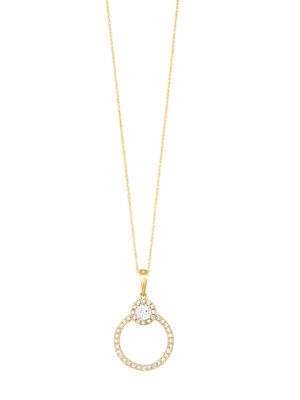 14KT YELLOW GOLD DIAMOND (1/3CTW) PENDANT
