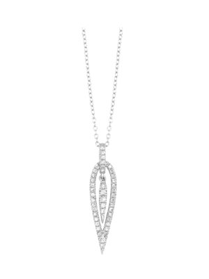 14KT WHITE GOLD DIAMOND (1/4CTW) PENDANT
