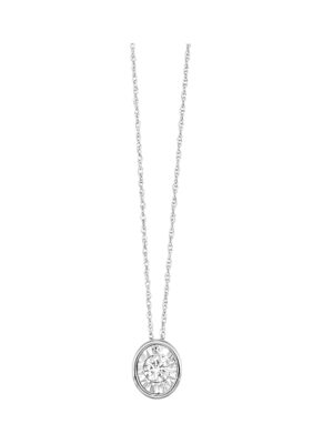 14KT WHITE GOLD DIAMOND (1/6CTW) PENDANT