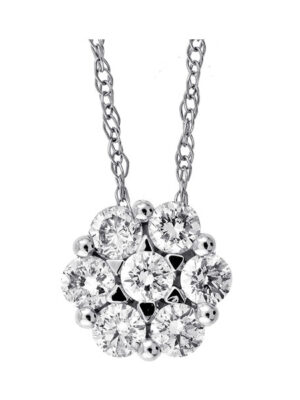 14KT WHITE GOLD DIAMOND (1/3CTW) PENDANT