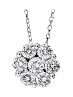 14KT WHITE GOLD DIAMOND (3/4CTW) PENDANT