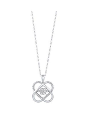 SILVER DIAMOND (1/10 CTW) PENDANT