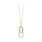 10KT YELLOW GOLD DIAMOND (1/10 CTW) PENDANT