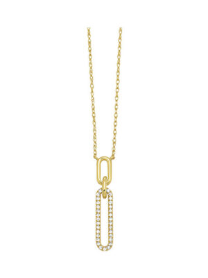 10KT YELLOW GOLD DIAMOND (1/10 CTW) PENDANT