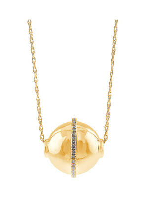 10KT YELLOW GOLD DIAMOND (1/8CTW) PENDANT