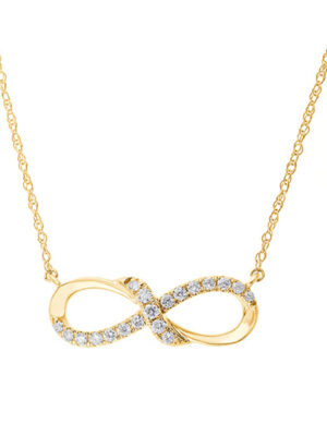 10KT YELLOW GOLD DIAMOND (1/6CTW) PENDANT