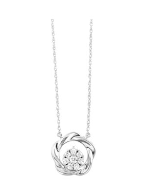 SILVER DIAMOND (1/20 CTW) PENDANT