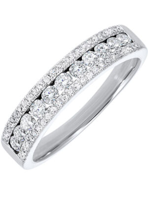 14KT WHITE GOLD DIAMOND (1/2CTW) BAND