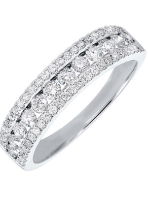 14KT WHITE GOLD DIAMOND (3/4CTW) BAND