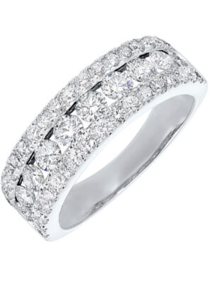 14KT WHITE GOLD DIAMOND (1 1/2CTW) BAND