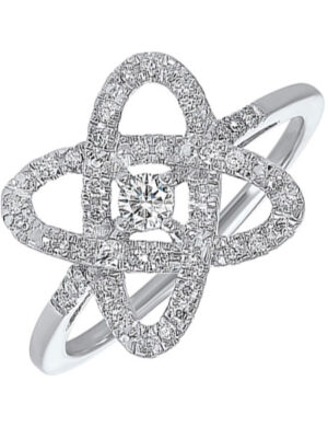 SILVER DIAMOND (1/4CTW) RING