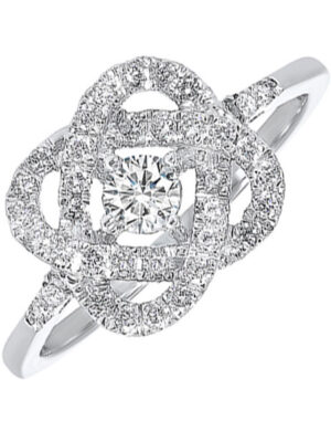 14KT WHITE GOLD DIAMOND (1/2CTW) RING