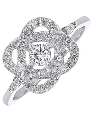 14KT WHITE GOLD DIAMOND (3/4CTW) RING