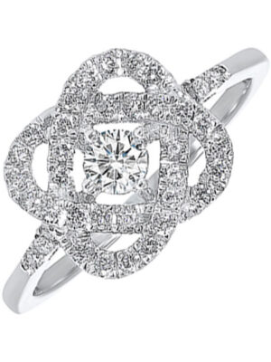 14KT WHITE GOLD DIAMOND (1CTW) RING