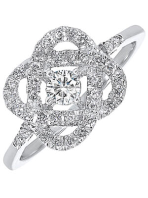 14KT WHITE GOLD DIAMOND (1 1/2CTW) RING