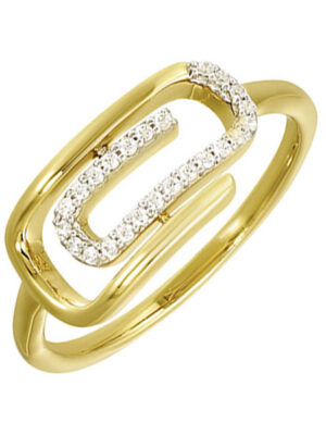 10KT YELLOW GOLD DIAMOND (1/10 CTW) RING