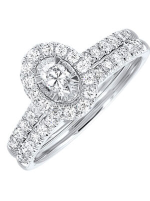 14KT WHITE GOLD DIAMOND(3/4CTW) RING