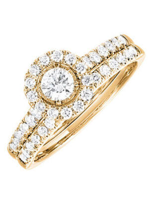 14KT YELLOW GOLD DIAMOND(3/4CTW) RING