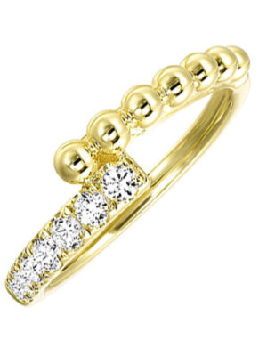 14KT YELLOW GOLD DIAMOND (1/4CTW) BAND