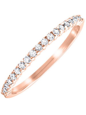 10KT ROSE GOLD DIAMOND (1/8CTW) BAND