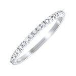 10KT WHITE GOLD DIAMOND (1/8CTW) BAND